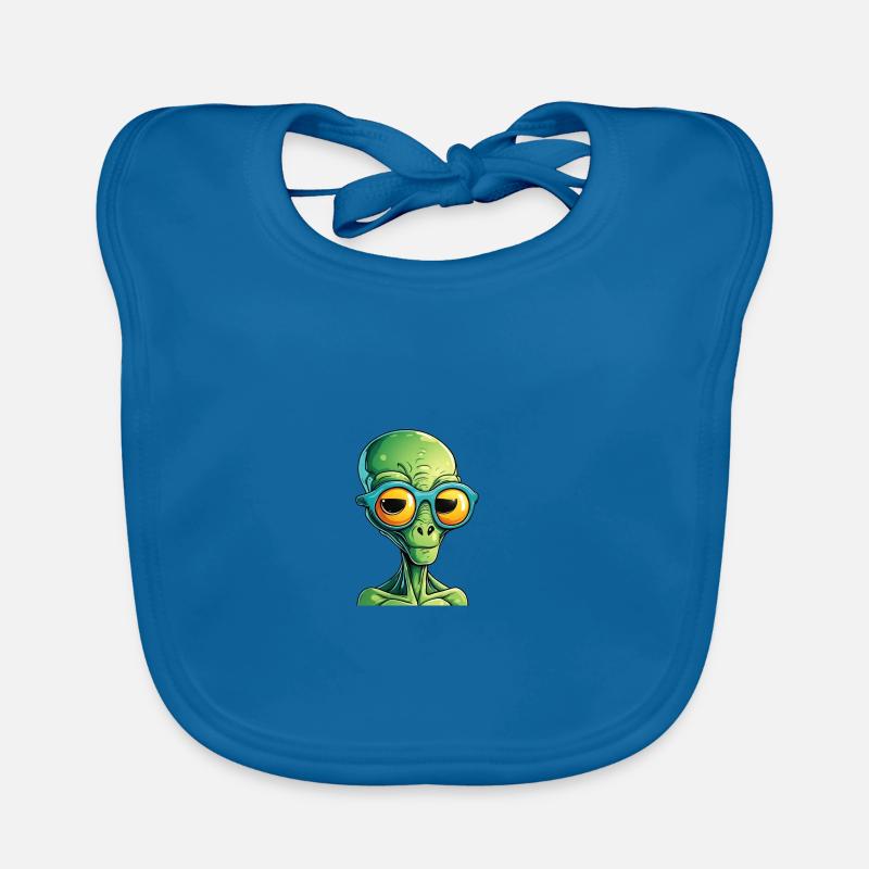 alien mit sonnenbrille Baby Bio-Lätzchen