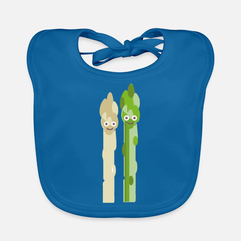 Asperges,Asperges vertes,Paire,Paire d’asperges Bavoir bio Bébé