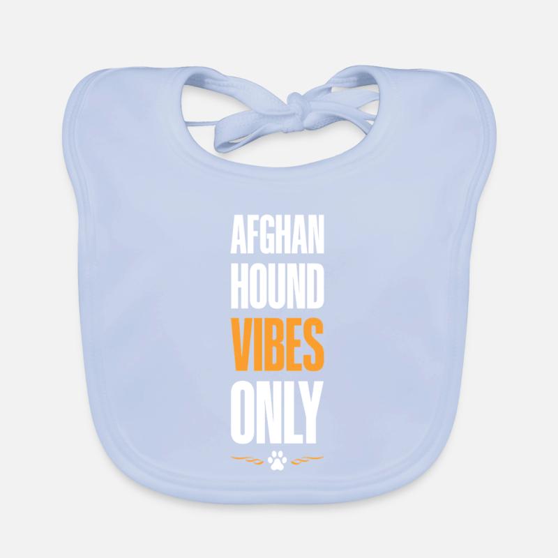 Vibrations de lévrier afghan uniquement Bavoir bio Bébé