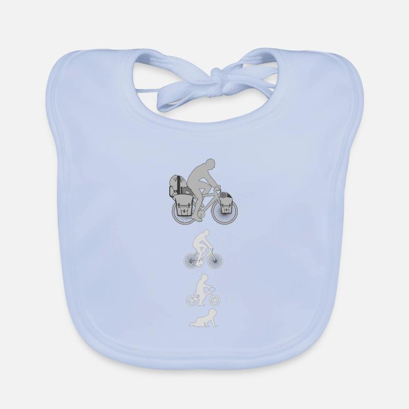 Roue Evolution blanche Bavoir bio Bébé