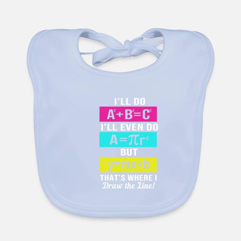 Mathématiques Bavoir bio Bébé