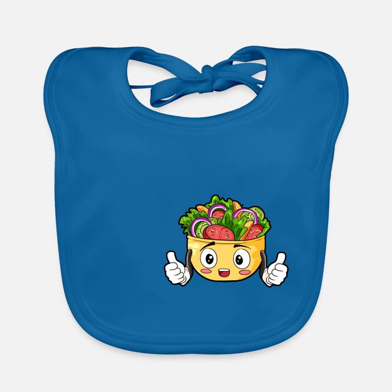 Salat Essen Feinschmecker Geschenk Baby Bio-Lätzchen