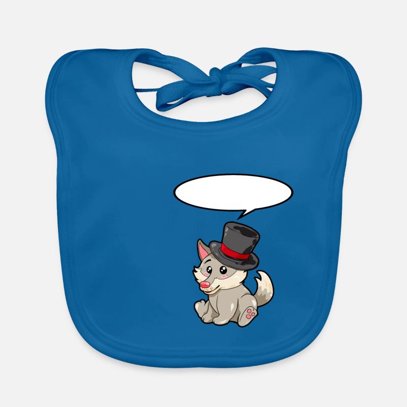 Loup magicien Bavoir bio Bébé