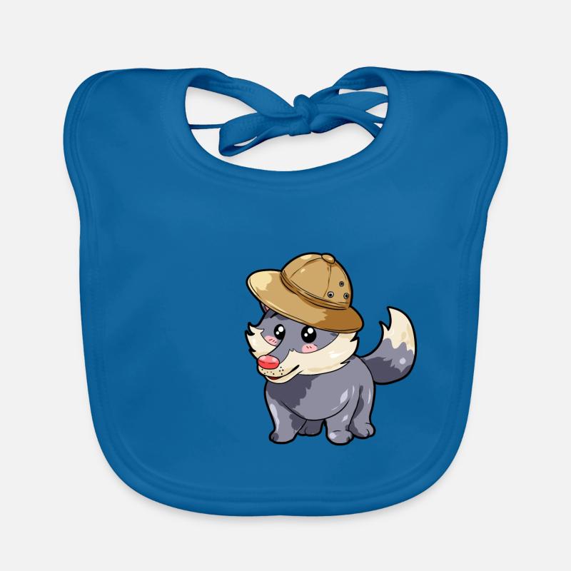 Hunter Wolf Organic Baby Bibs