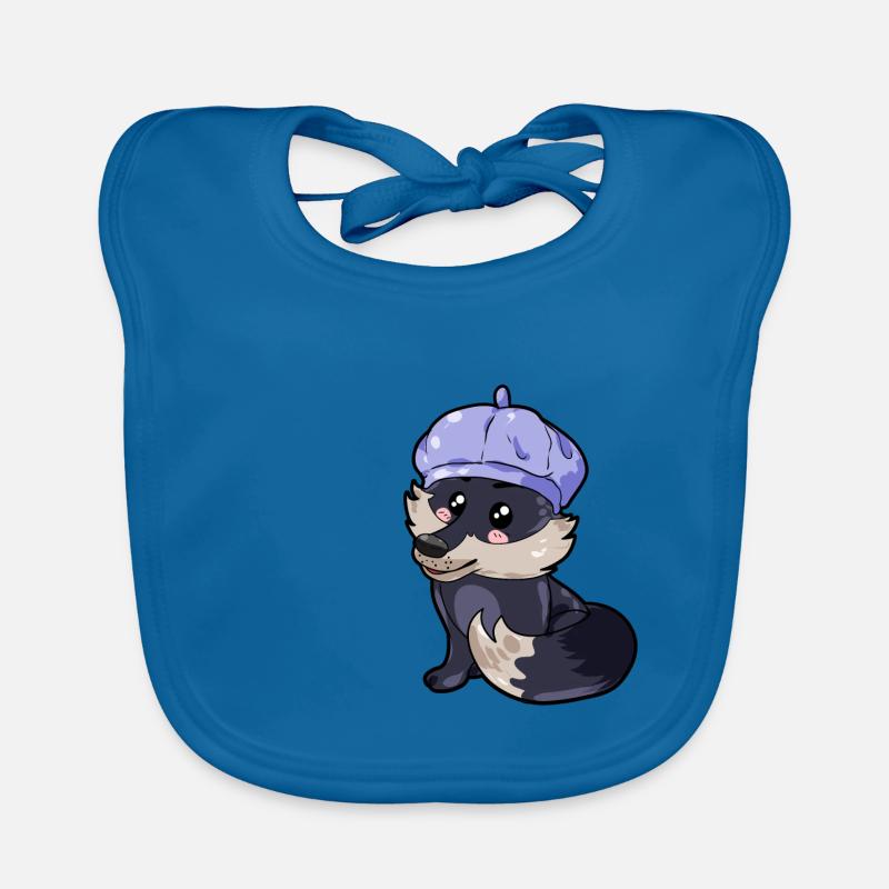 Maler Wolf Baby Bio-Lätzchen