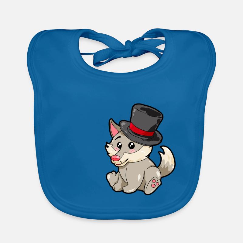 Loup magicien Bavoir bio Bébé