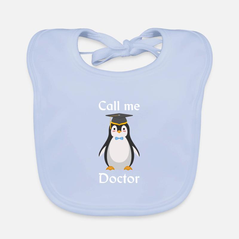 Penguin Doctoral Thesis Degree Organic Baby Bibs