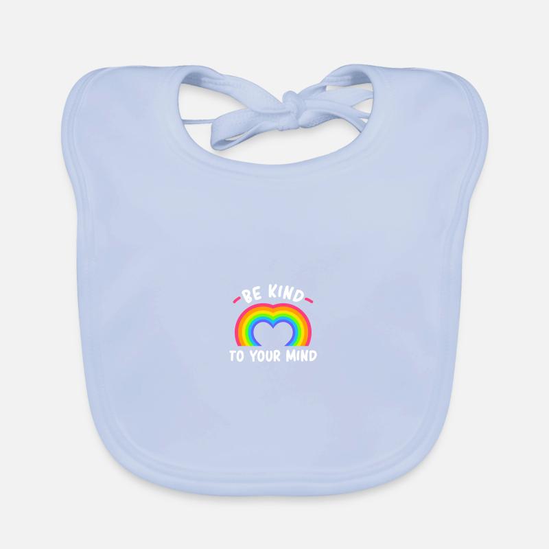 Be Kind To Your Mind Rainbow Baby Bio-Lätzchen