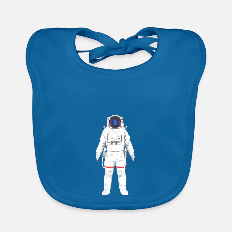 Astronaut hovering in space Organic Baby Bibs