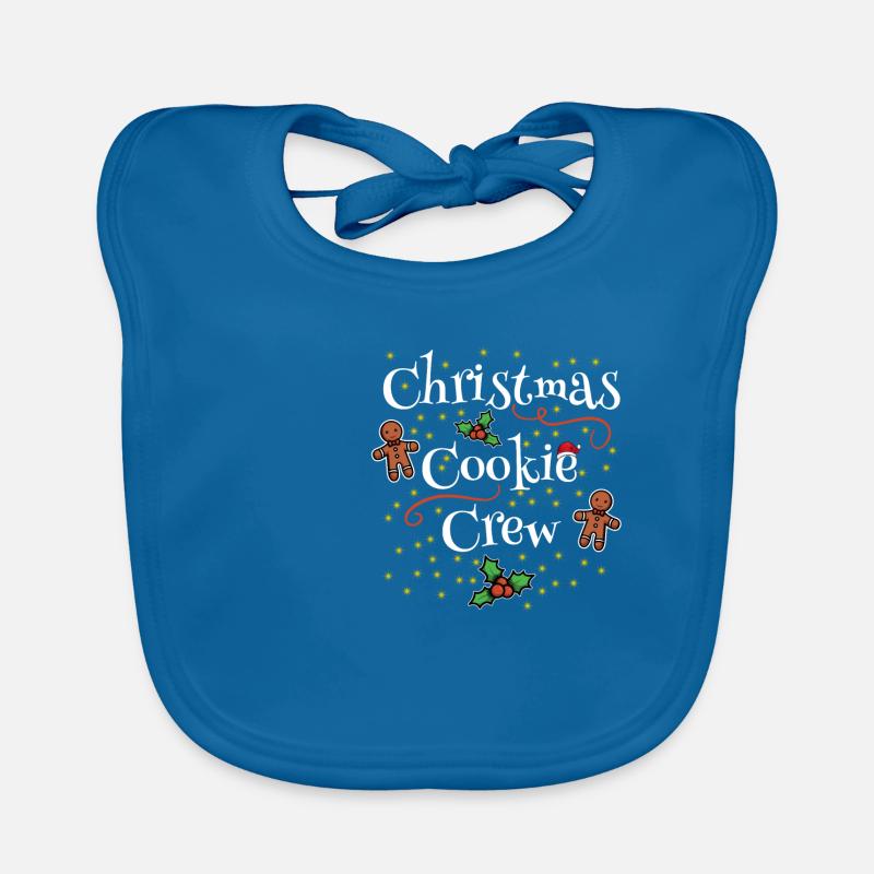 Équipe de biscuits de Noël préparant des biscuits de Noël Bavoir bio Bébé