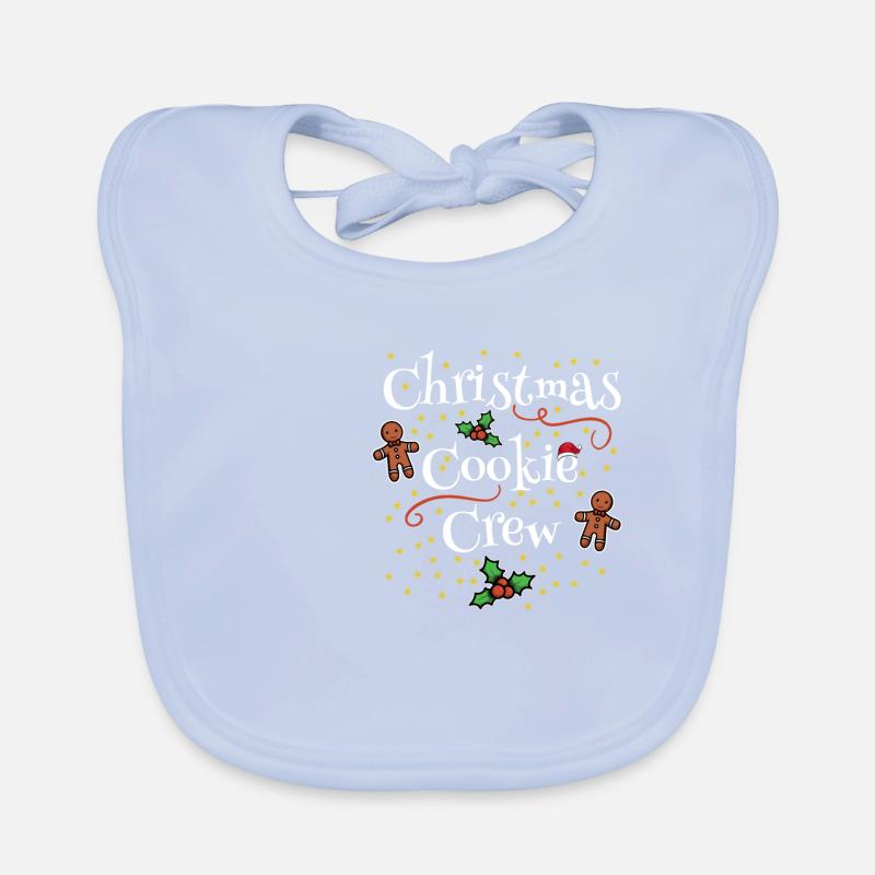 Équipe de biscuits de Noël préparant des biscuits de Noël Bavoir bio Bébé