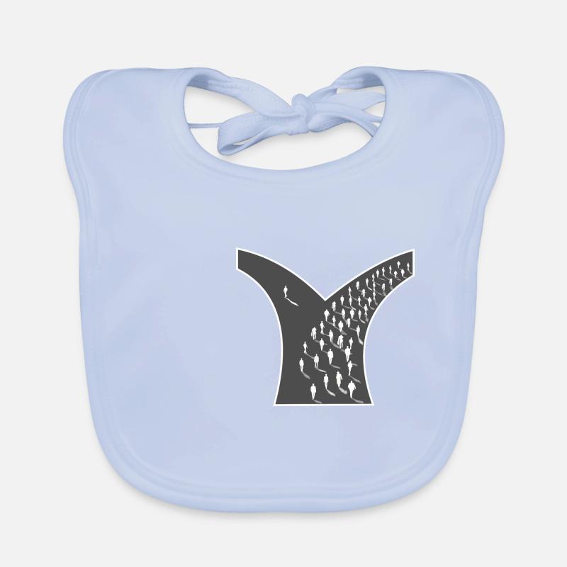 Road Path Crotch Decision Way Mainstream Organic Baby Bibs