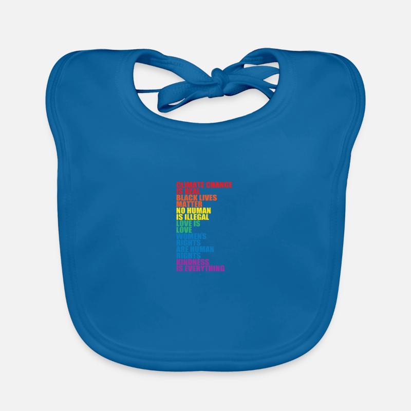 Science Equality LGBT Pride Organic Baby Bibs