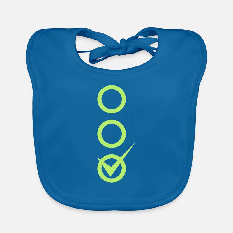 case coche ok valide ajouter texte Bavoir bio Bébé