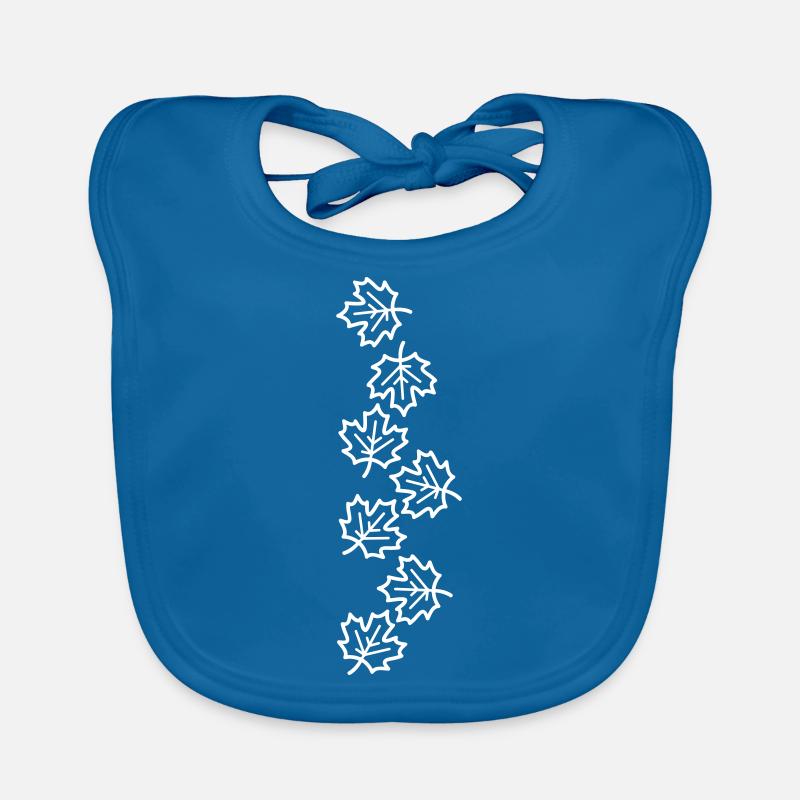 Maple Leaf Autumnal Organic Baby Bibs