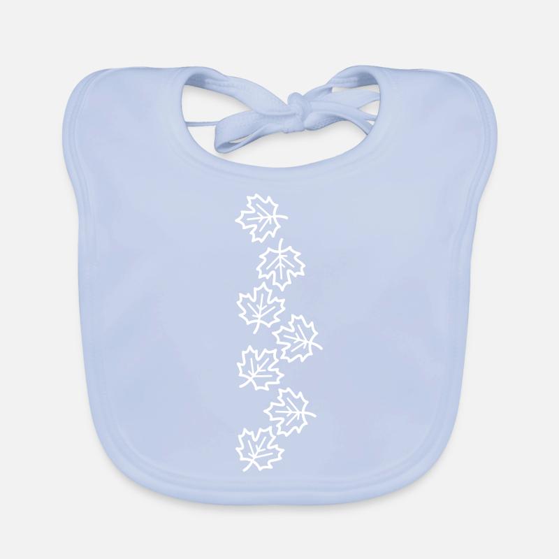 Maple Leaf Autumnal Organic Baby Bibs
