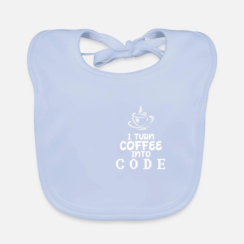 Programmieren Informatik Geschenk · Kaffee Baby Bio-Lätzchen