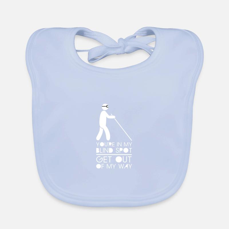 Blinder Blind Sehbehindert Witzig Geschenk Baby Bio-Lätzchen