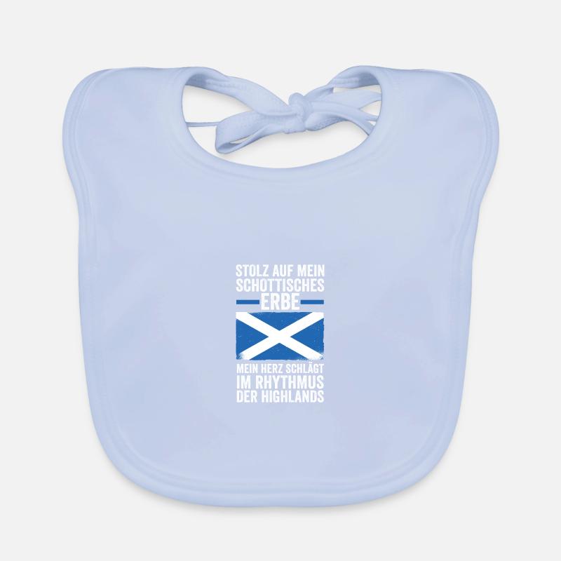Scots Scottish Scotland Organic Baby Bibs