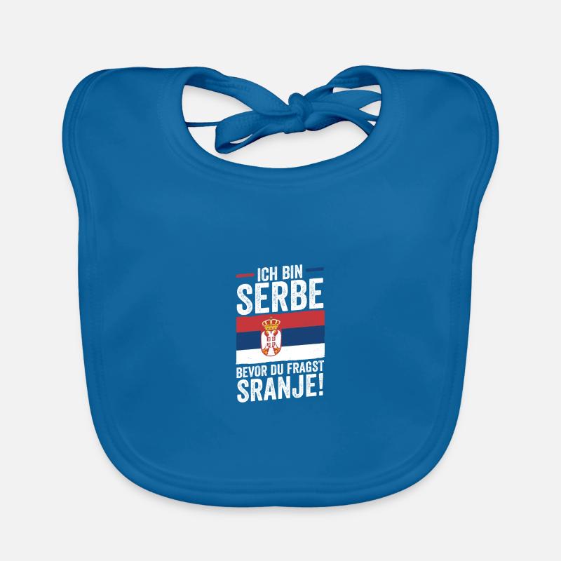 Serben Serbisch Serbien Baby Bio-Lätzchen