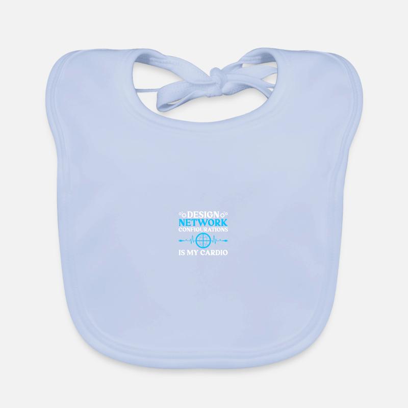 Computer-Netzwerktechnik Netzwerkingenieur Baby Bio-Lätzchen