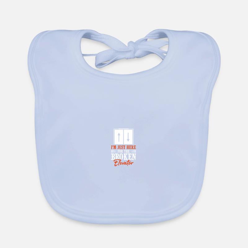Elevator Technician Elevator Mechanic Organic Baby Bibs