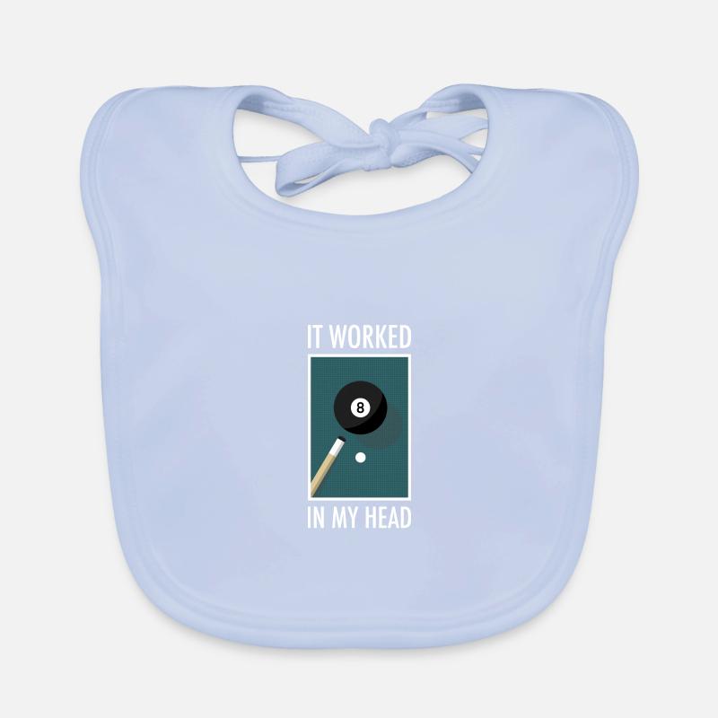 Billiard Pool Geschenk Witzig Baby Bio-Lätzchen