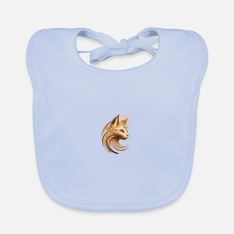 Chat mignon chat chat pour filles femmes Bavoir bio Bébé