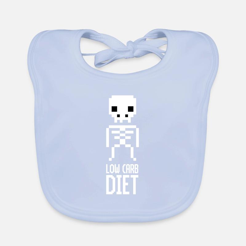 Low Carb Diet Skeleton Baby Bio-Lätzchen