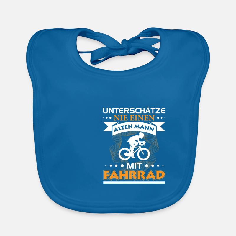 Never Underestimate An Old Man ... Bicycle Organic Baby Bibs
