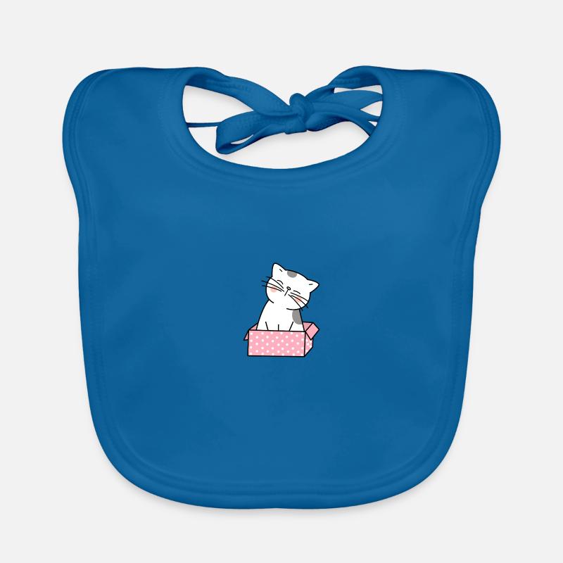 Cat Cardboard Cute Organic Baby Bibs
