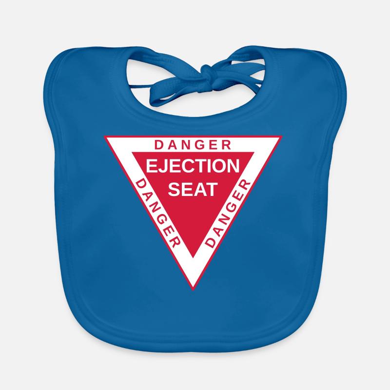 Danger ejection Bavoir bio Bébé