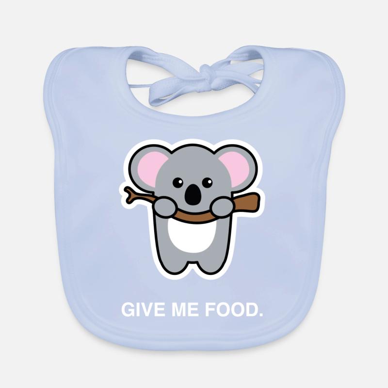 Bébé koala affamé sur l'arbre - idée cadeau Bavoir bio Bébé