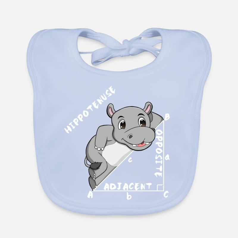 Hippotenuse Cool Fun Shirt Pythagore Math Lovers Bavoir bio Bébé