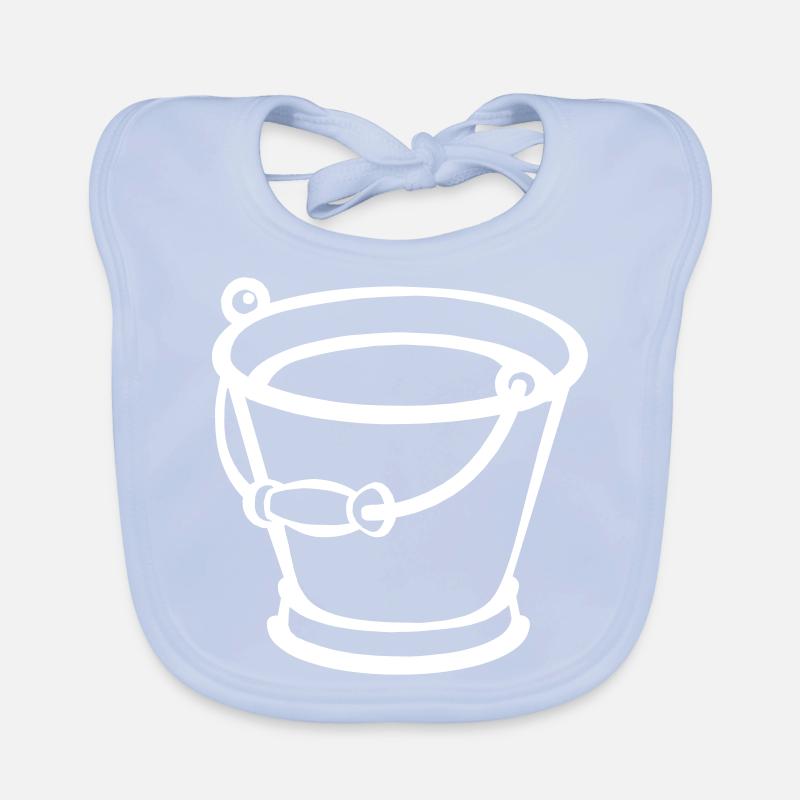 Gefüllter Eimer Baby Bio-Lätzchen