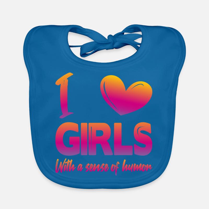 J’aime les filles Bavoir bio Bébé