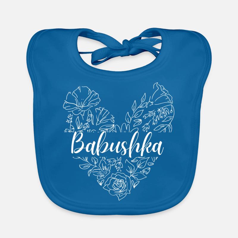 Babuschka. Babuschka Geschenk Baby Bio-Lätzchen