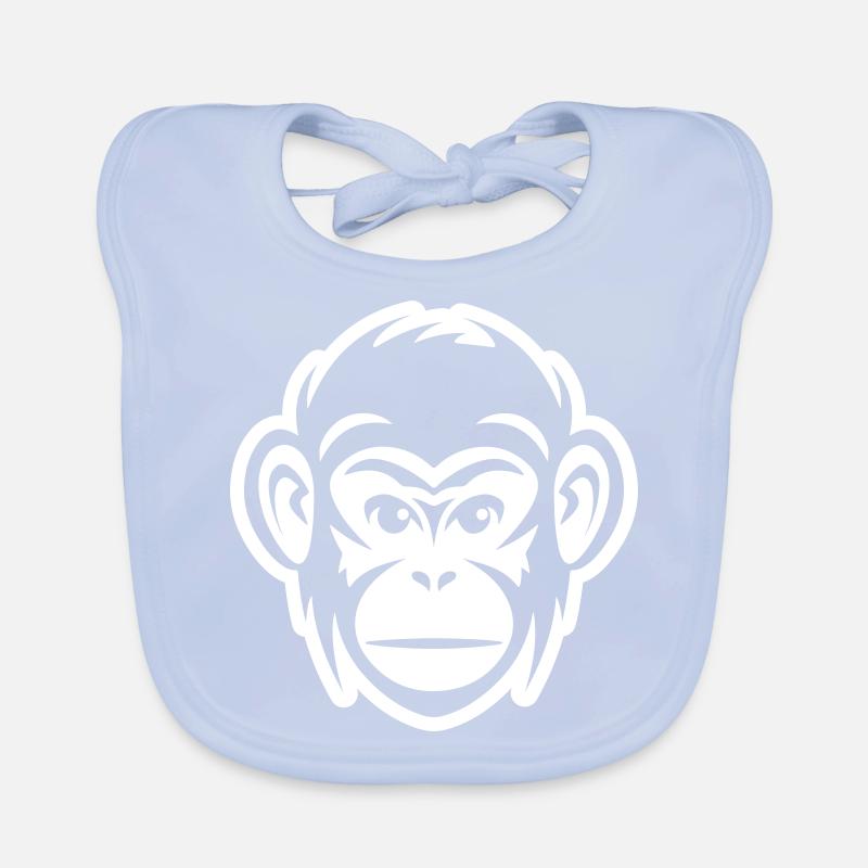 Tête de Singe Bavoir bio Bébé