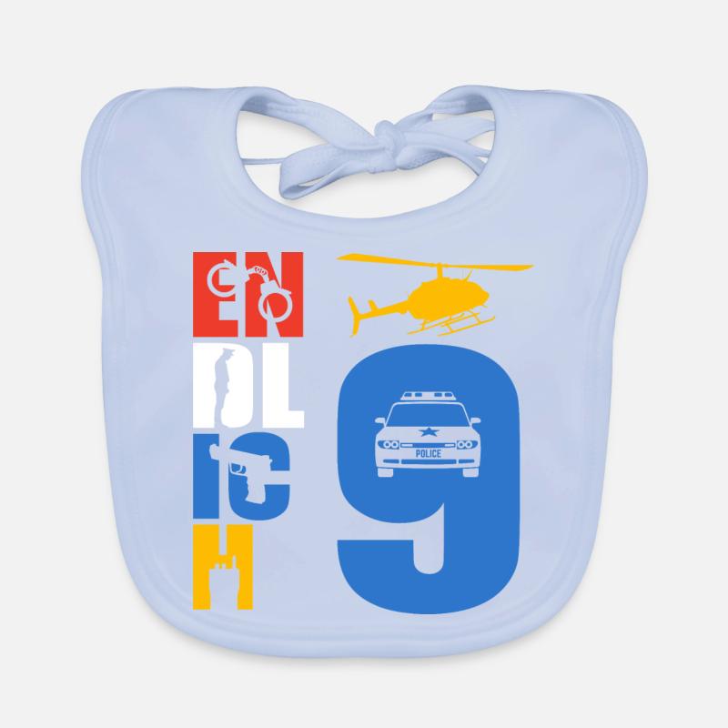 Endlich 9 Polizei Baby Bio-Lätzchen