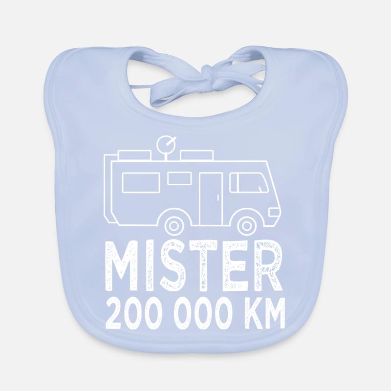 Campingplatz Mister 200.000 km Wohnmobil Geschenk Baby Bio-Lätzchen