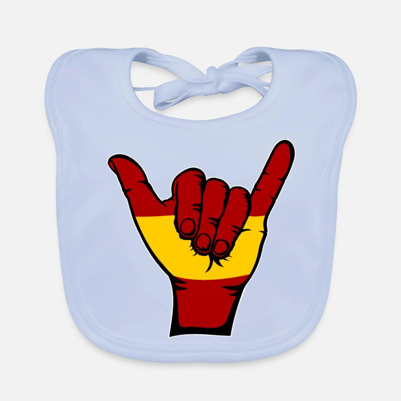 Spanien Flagge Surfing Symbol Baby Bio-Lätzchen