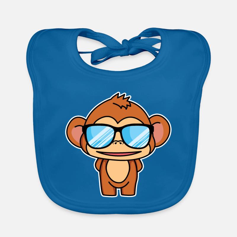 Cleveres Äffchen Baby Bio-Lätzchen