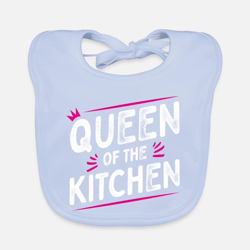 Queen of the Kitchen - Chef's Hat - Cooking Spoon Organic Baby Bibs