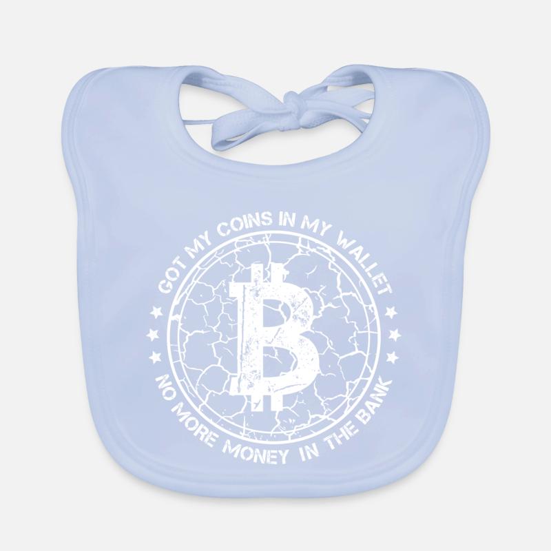 Bitcoin BTC Crypto Crypto funny cool saying Organic Baby Bibs