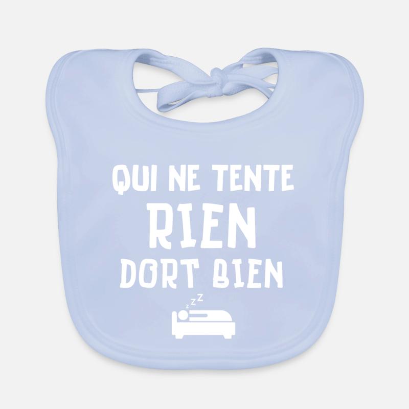 dormir, fatigué, grasse matinée, pas du matin Bavoir bio Bébé
