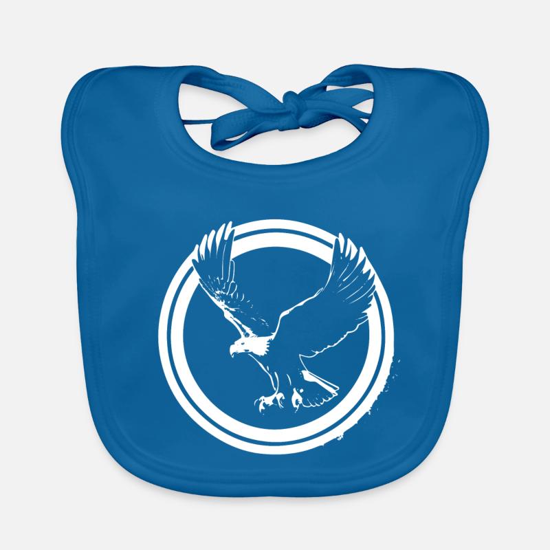 Logo Eagle en rond Bavoir bio Bébé