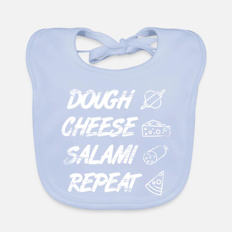 Pâte Fromage Salami Répéter Bavoir bio Bébé