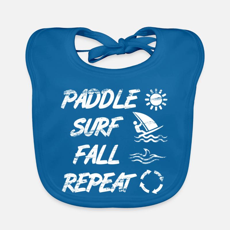 Windsurfer Saying Organic Baby Bibs