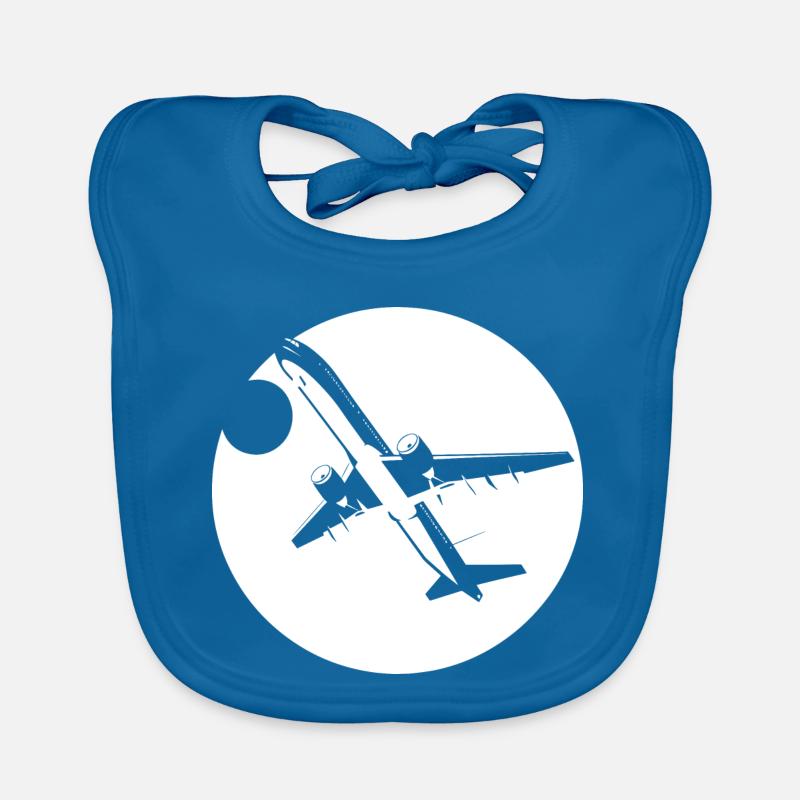Aviator Drawing Organic Baby Bibs