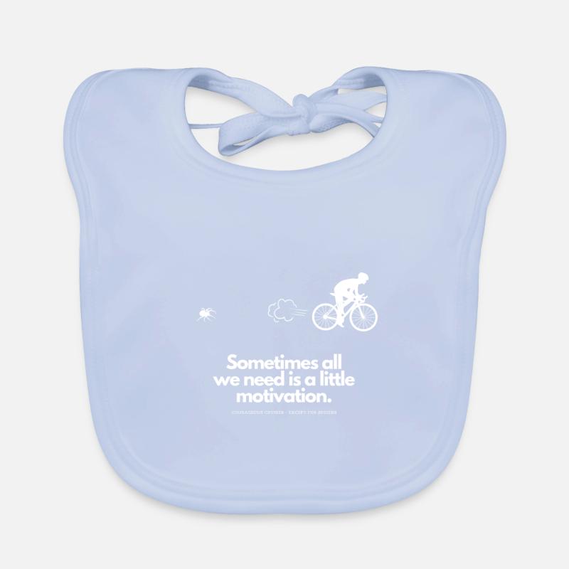Extra Motivation for Cyclists Spider Organic Baby Bibs